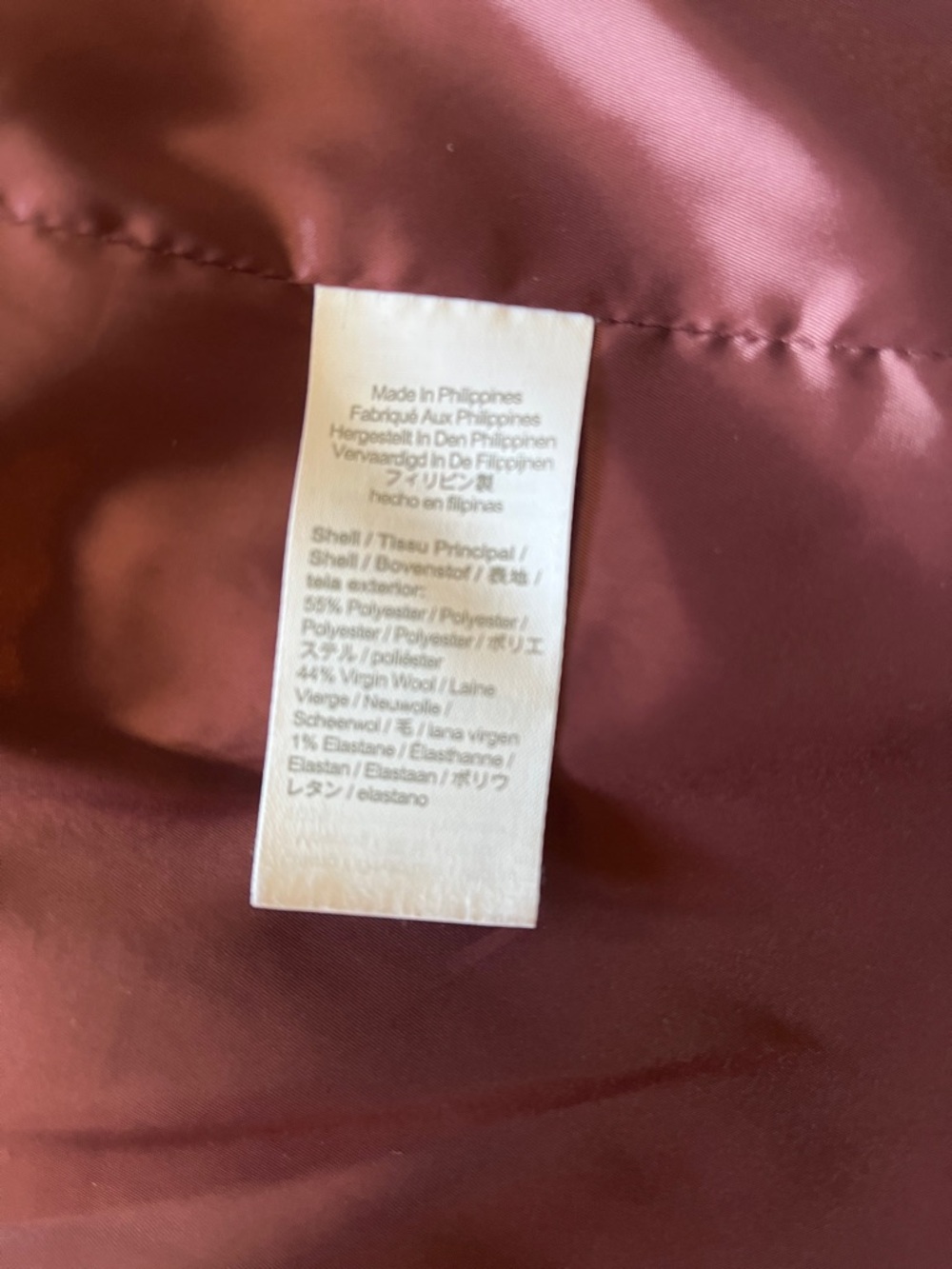 J. Crew Women's Wool Burgundy Suit - Picture 9 of 14